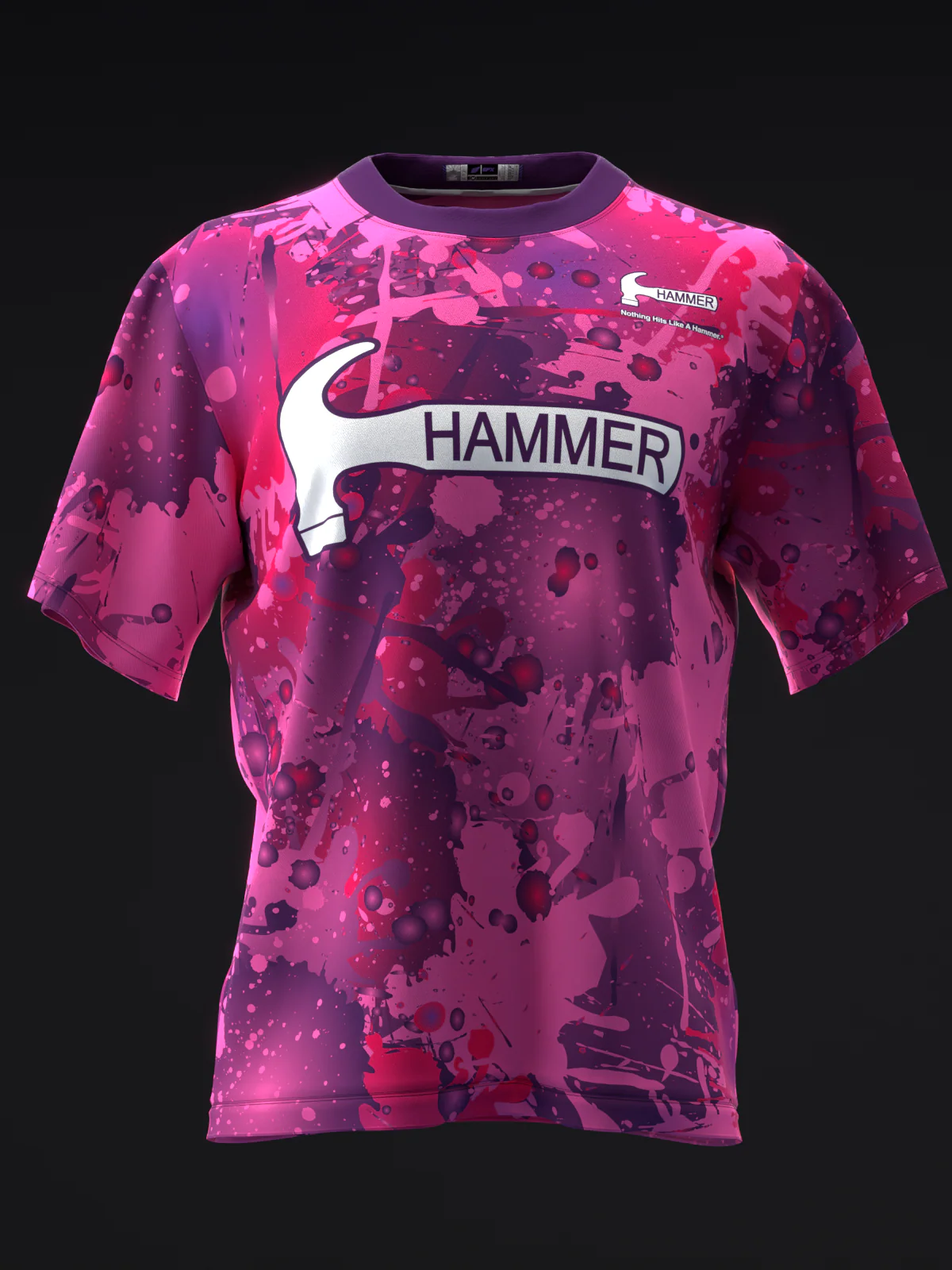 Hammer - Axe Purple Pink - Bowling Jersey - Image 2