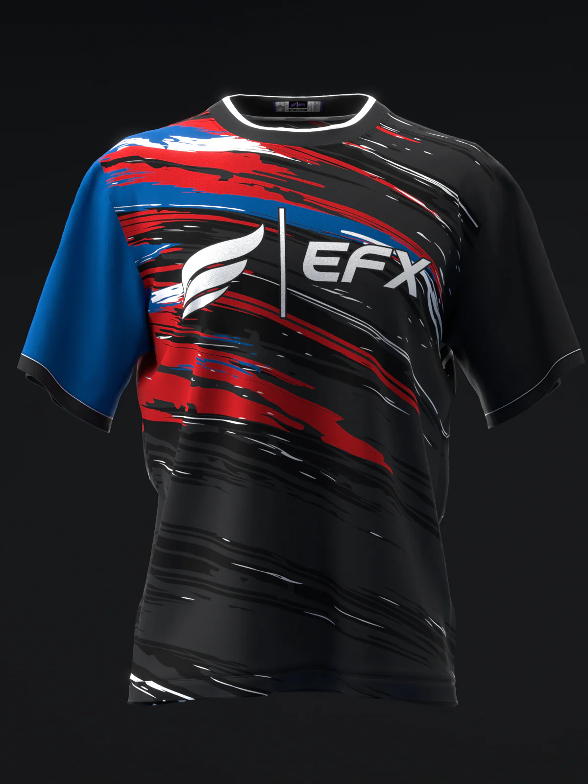 Hikari - Red Blue - Bowling Jersey - Image 2