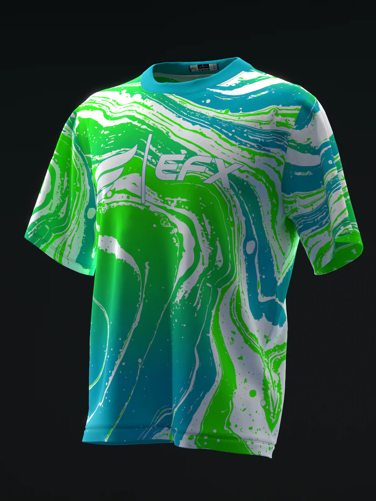 Hydro - Neon Teal Green - Bowling Jersey