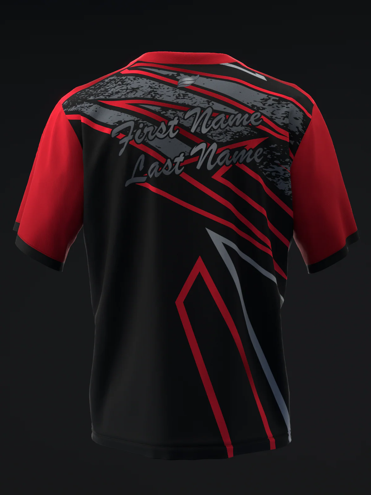 ISST Grange - Charcoal Red - Bowling Jersey - Image 5