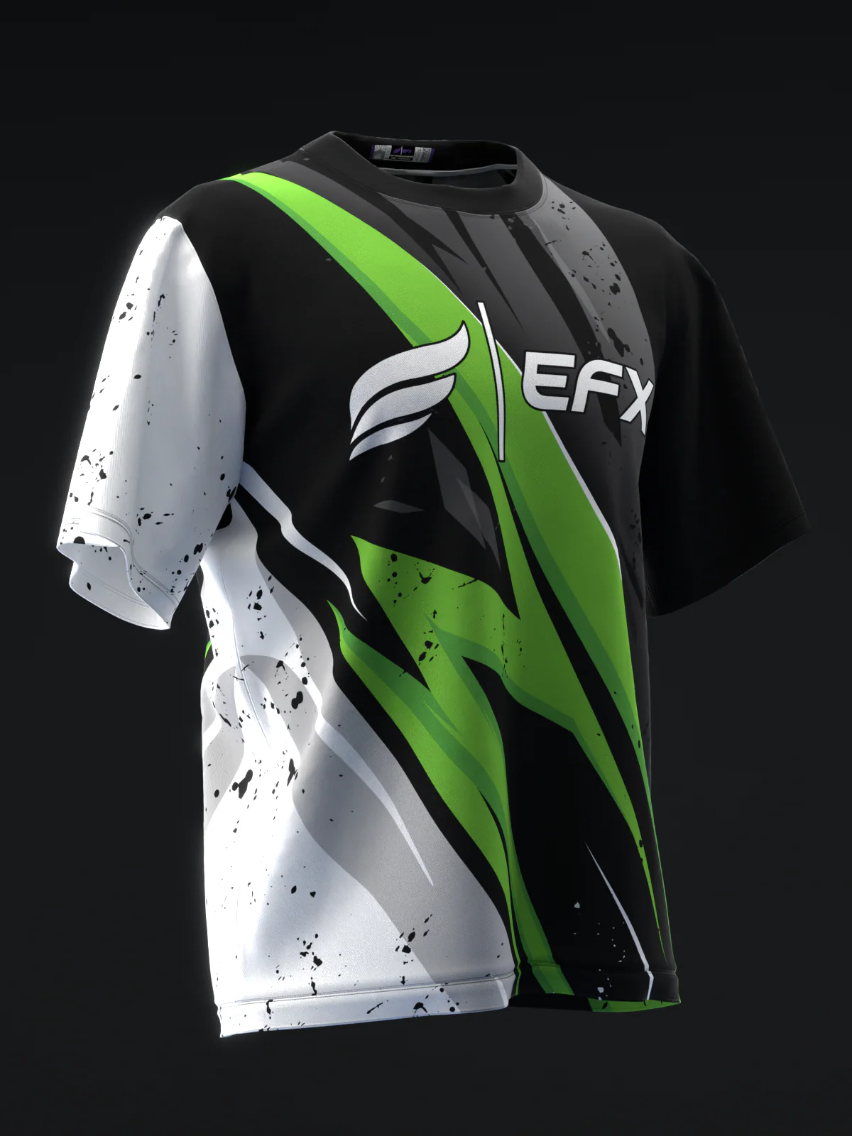 Splice - Black White Green - Bowling Jersey - Image 3