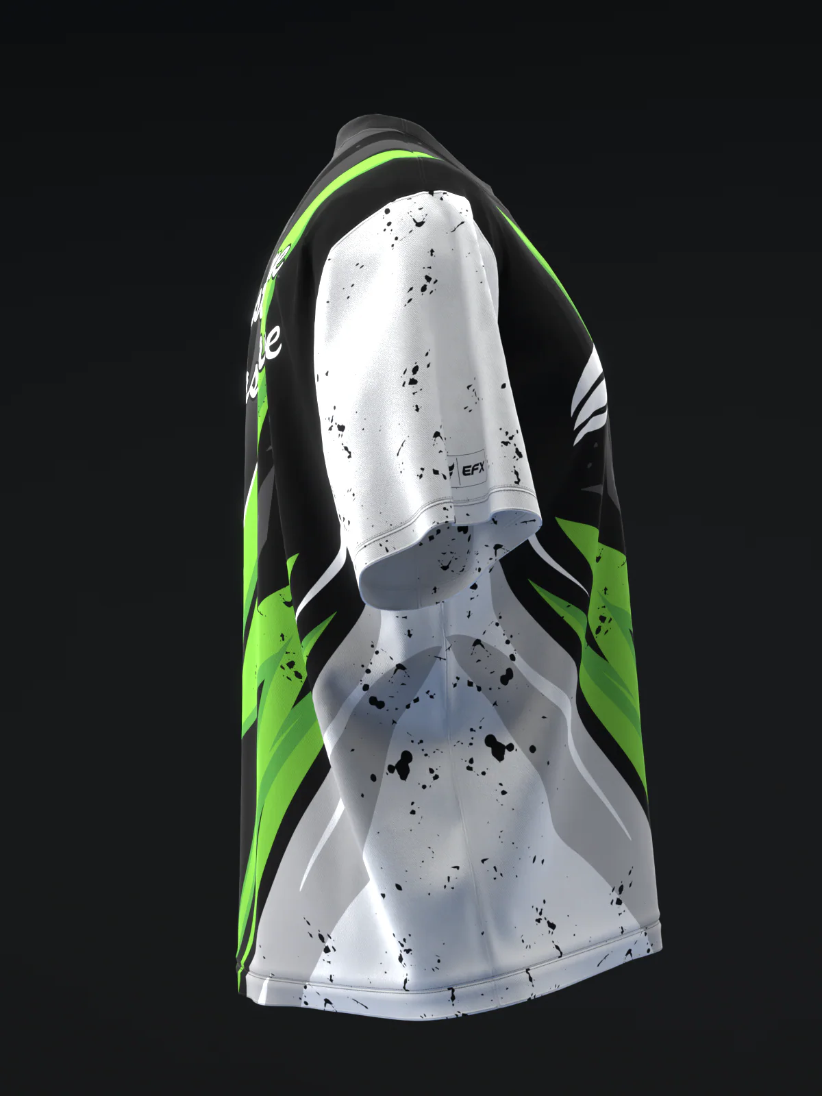 Splice - Black White Green - Bowling Jersey - Image 4