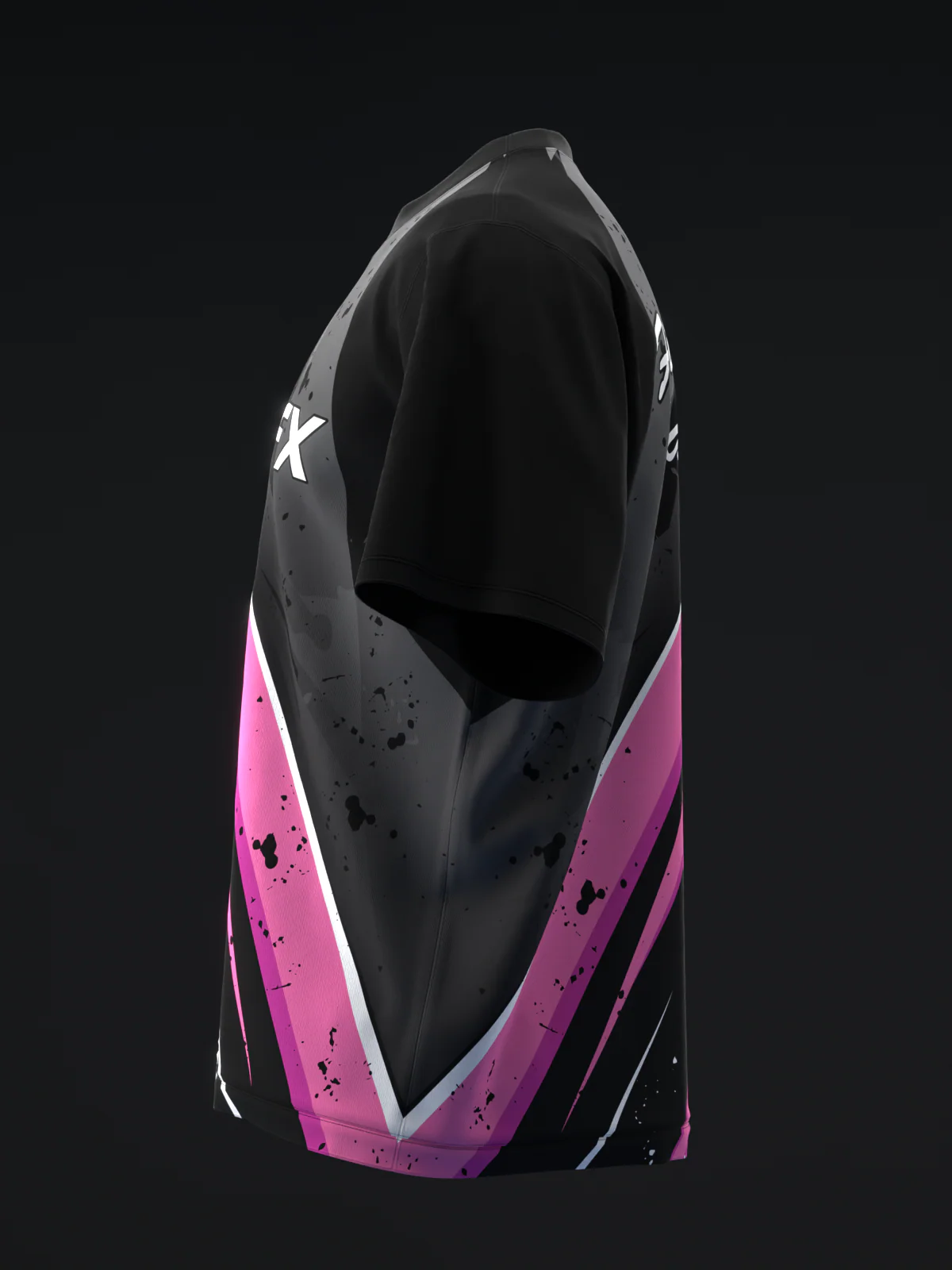 Splice - Black White Pink - Bowling Jersey - Image 6