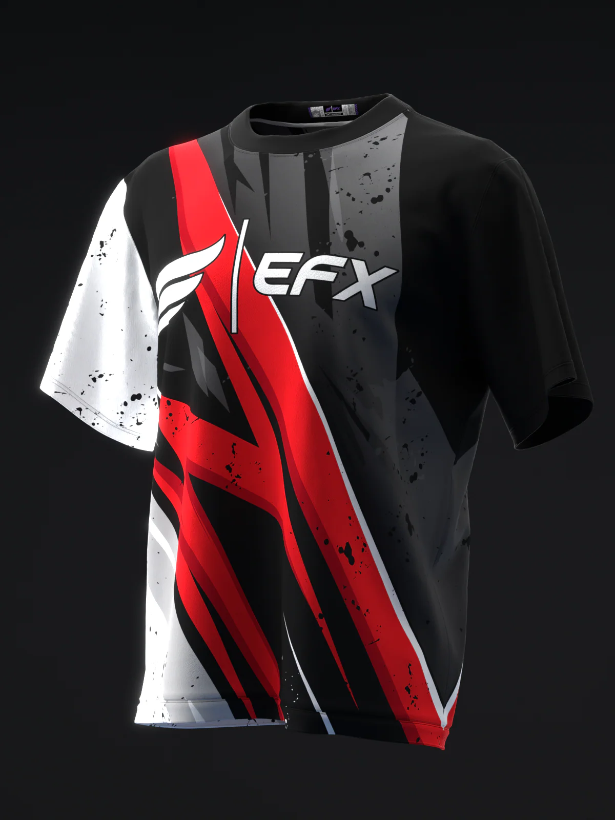 Splice - Black White Red - Bowling Jersey