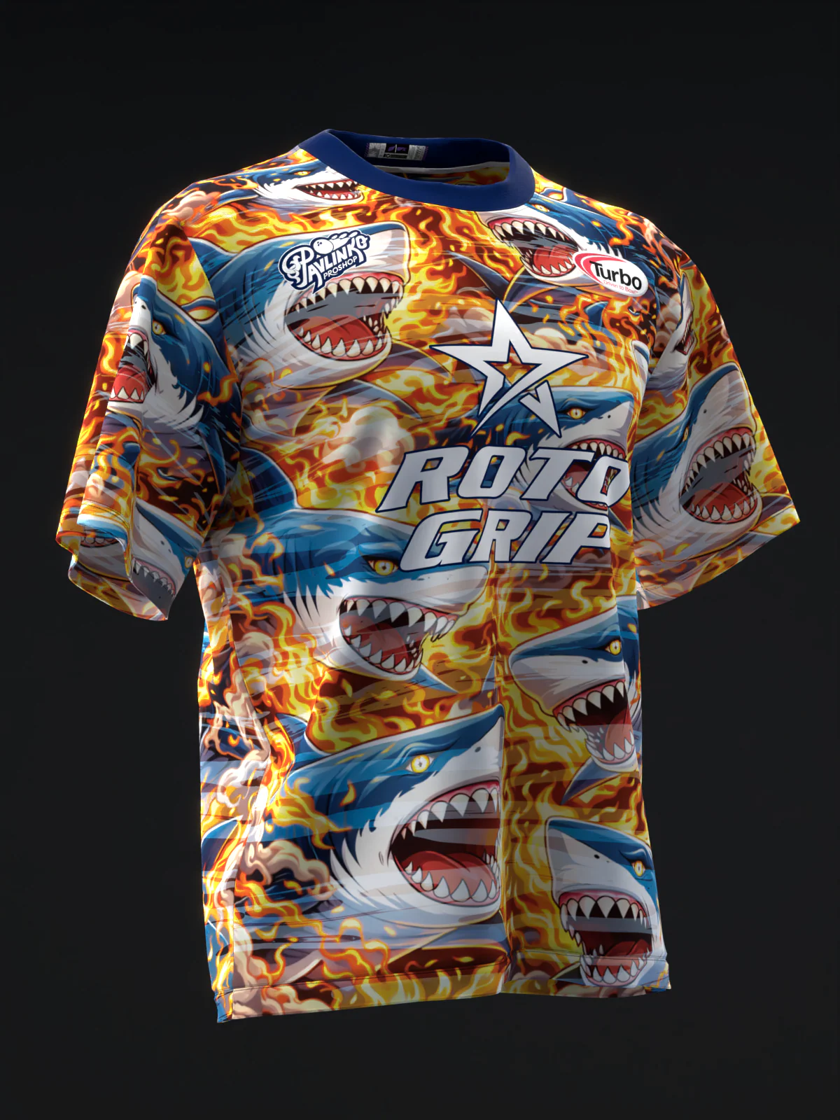 Jason Pavlinko 2026 - Sharks & Flames - Bowling Jersey - Image 3