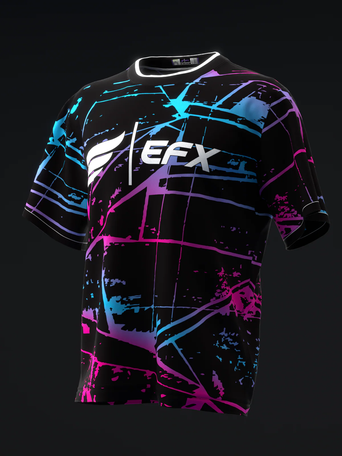 Kalei - Neon Pink Blue - Bowling Jersey