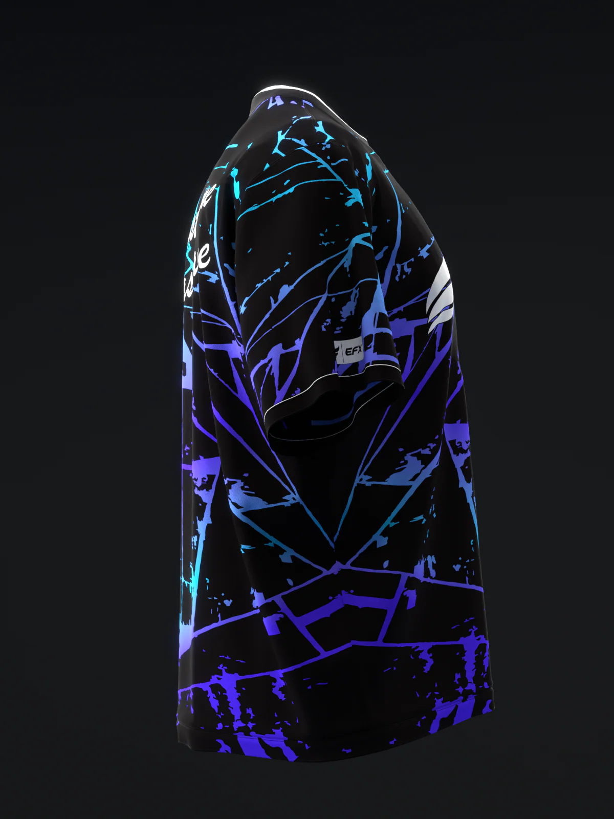 Kalei - Neon Purple Blue - Bowling Jersey - Image 4