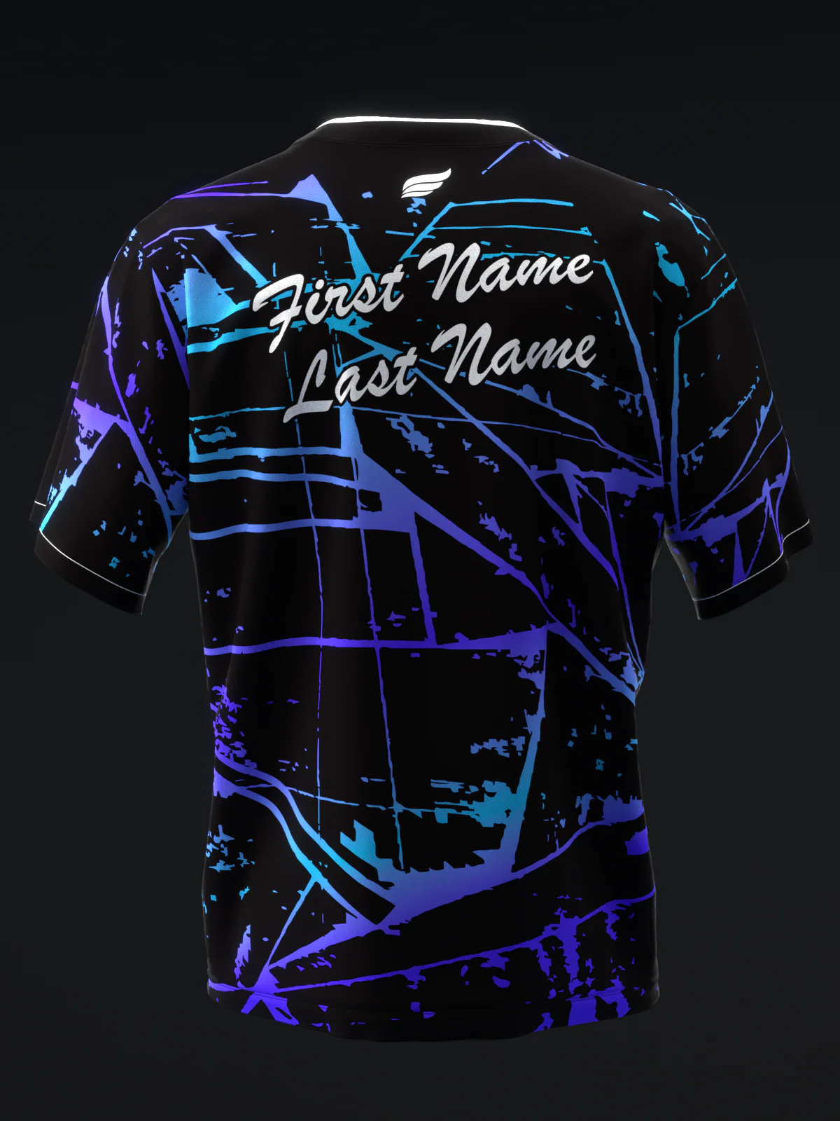 Kalei - Neon Purple Blue - Bowling Jersey - Image 5