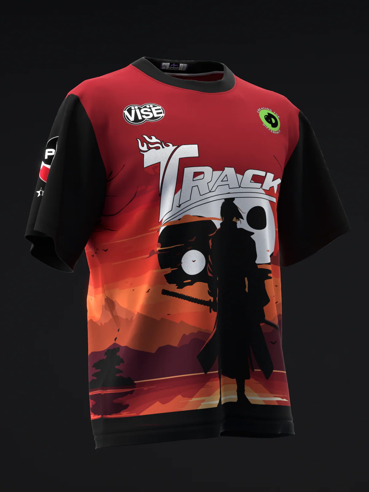 Kim Bolleby 2024 - Samurai Sunset - Bowling Jersey - Image 3