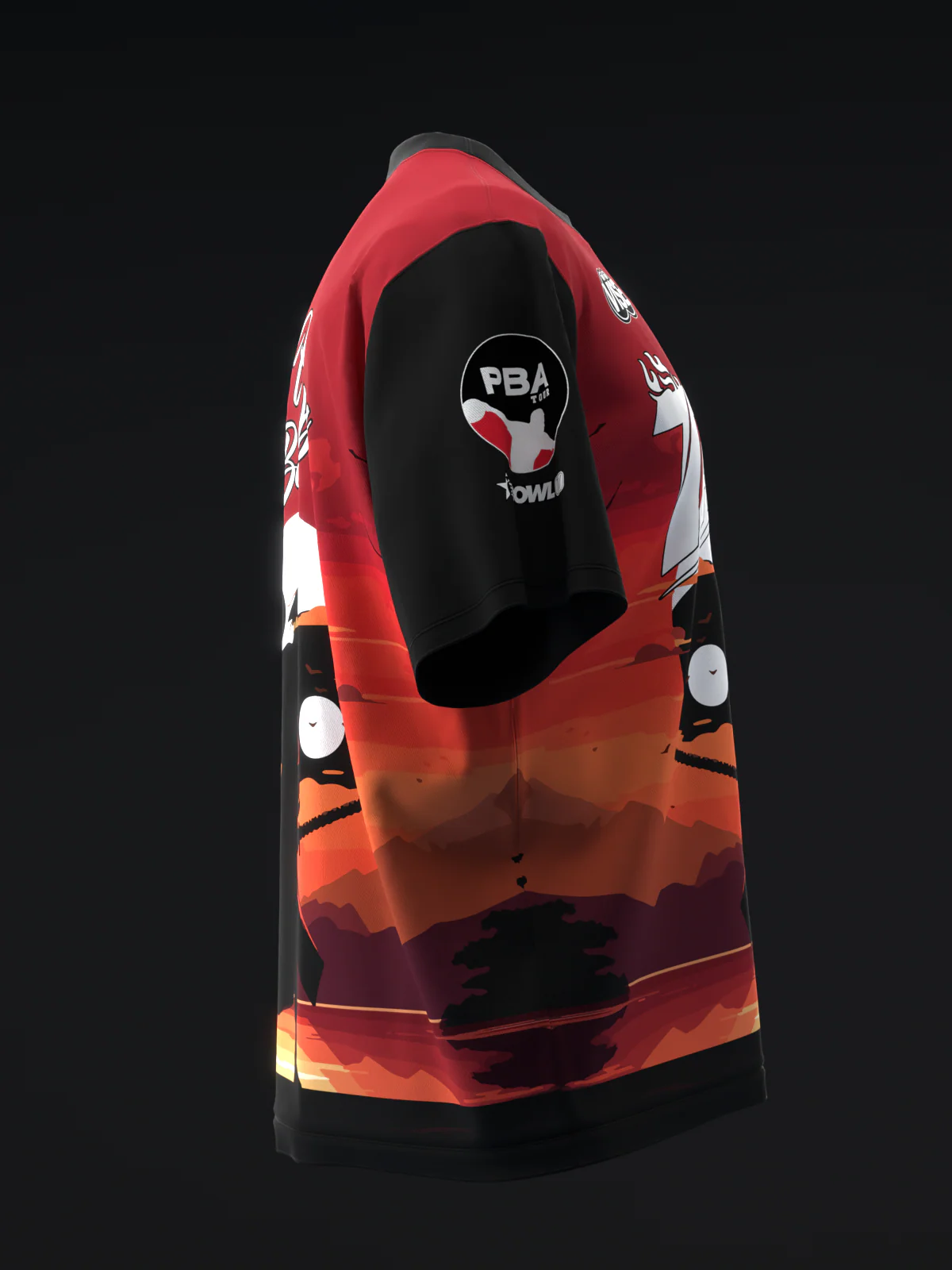 Kim Bolleby 2024 - Samurai Sunset - Bowling Jersey - Image 4