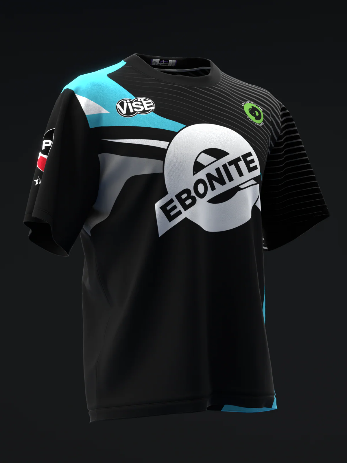 Kim Bolleby 2025 - Abstract Stripes BTG - Bowling Jersey - Image 3