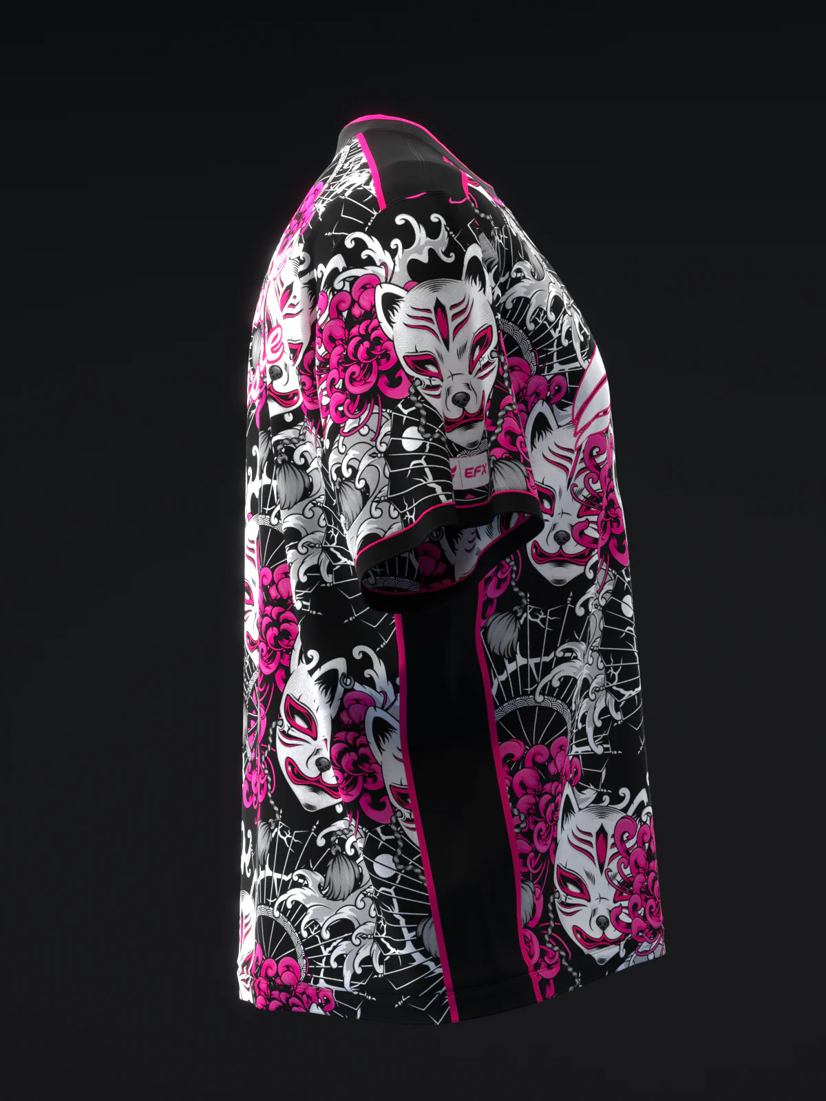 Kitsune - Black Pink - Bowling Jersey - Image 4