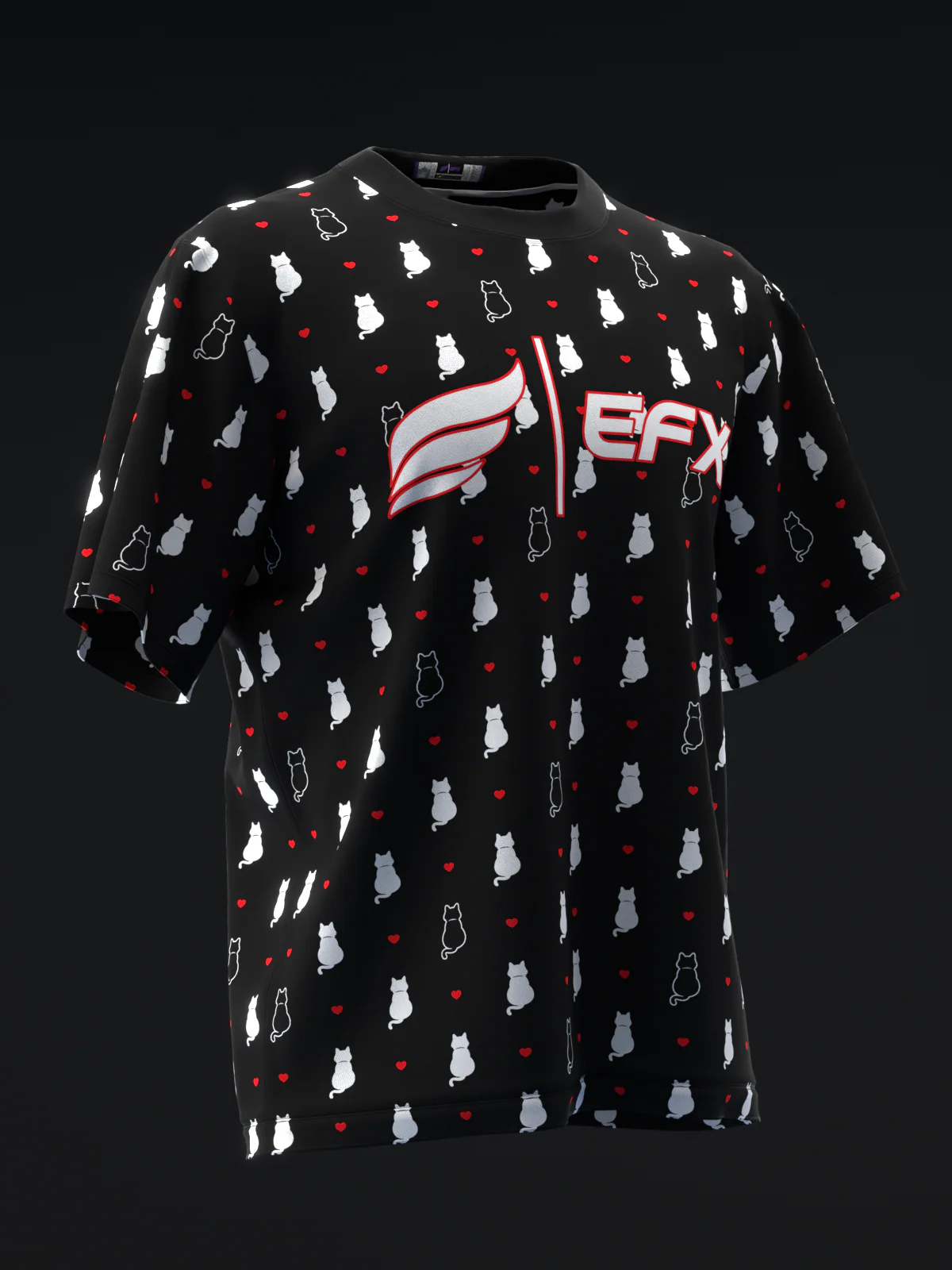 Kitty Love - Black - Bowling Jersey - Image 3
