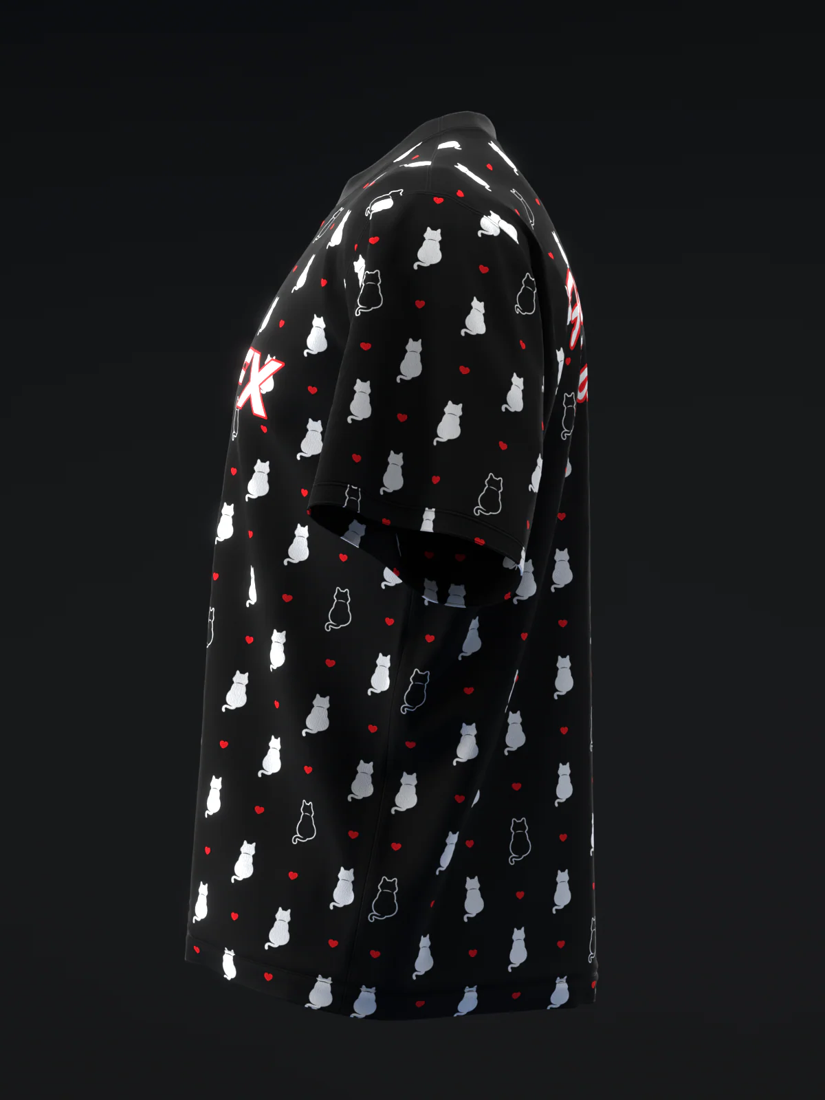 Kitty Love - Black - Bowling Jersey - Image 6