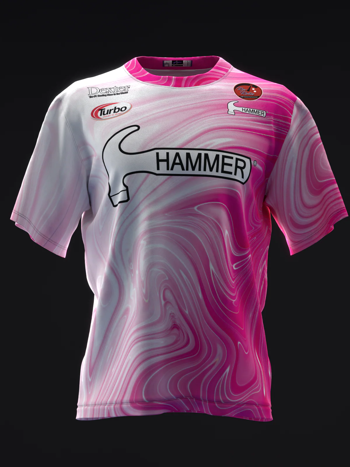 Lauren Russo 2025 - Liquid Marble Pink - Bowling Jersey - Image 2