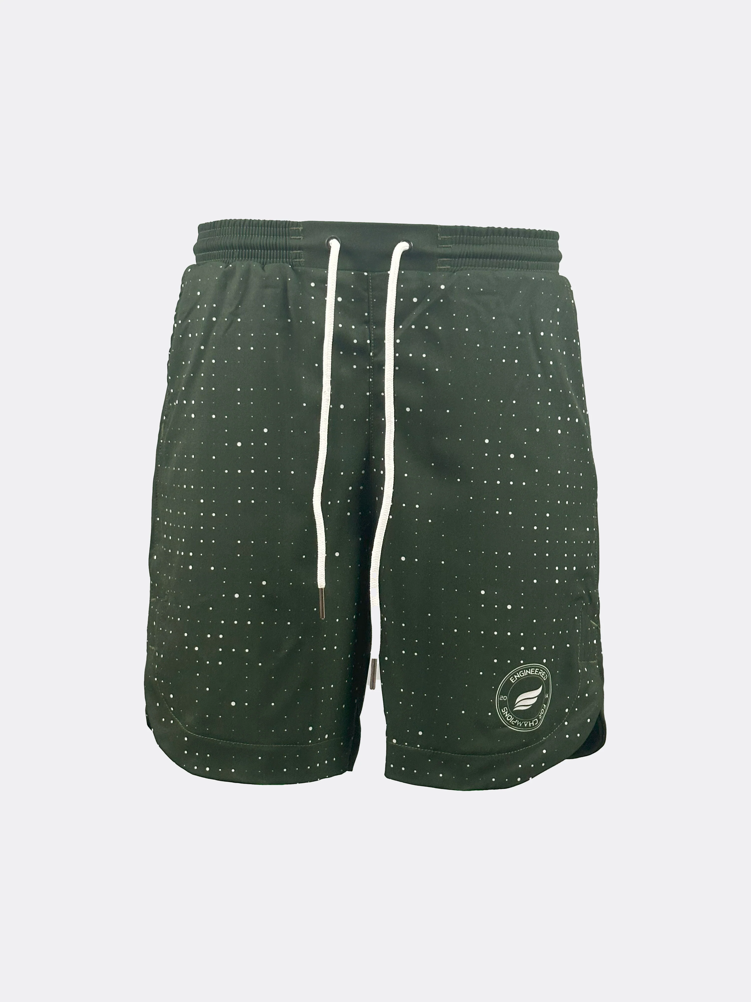 Legend Shorts - Dots - Militray Green - Image 3