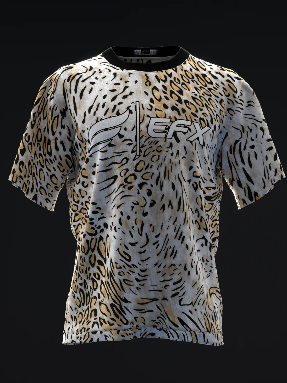Leopard - Black Tan - Bowling Jersey - Image 2