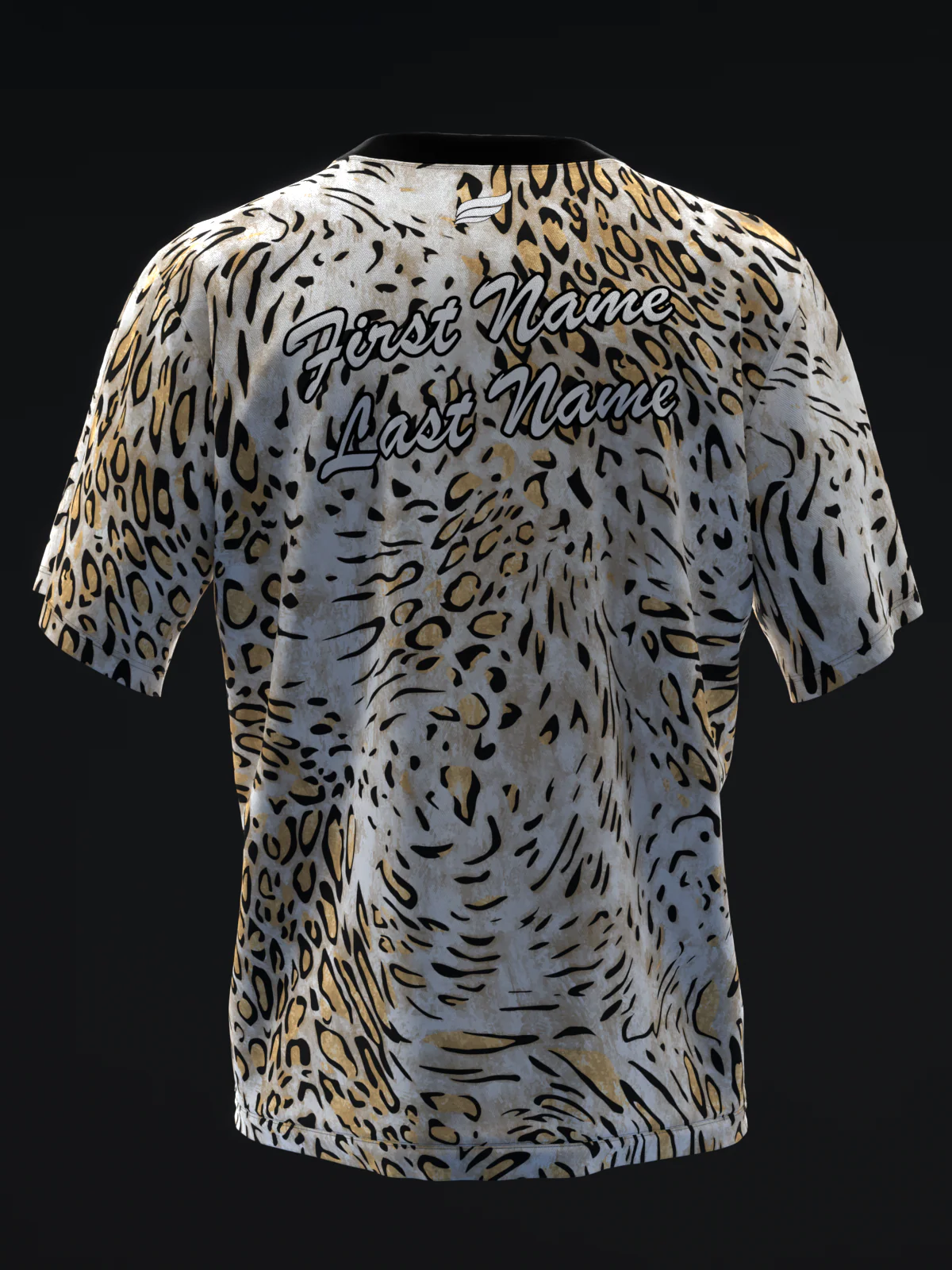 Leopard - Black Tan - Bowling Jersey - Image 5