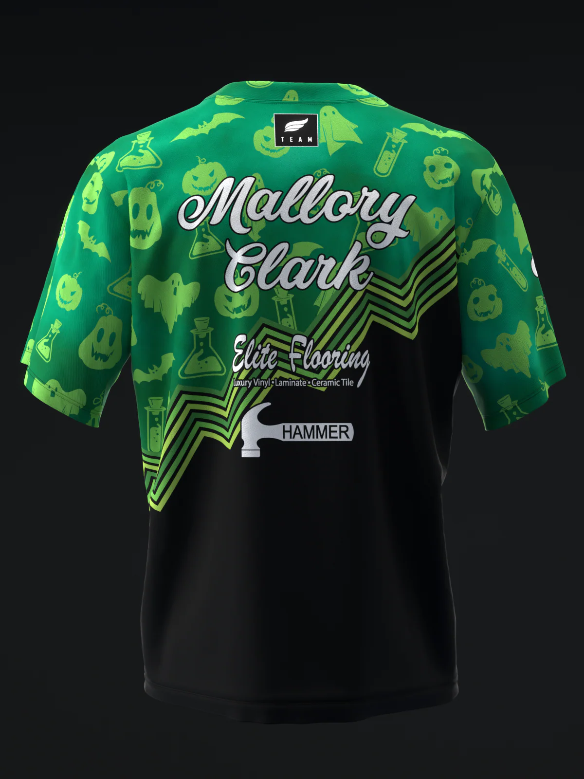 Mallory Clark 2024 - Halloween Smoke Green - Bowling Jersey - Image 5