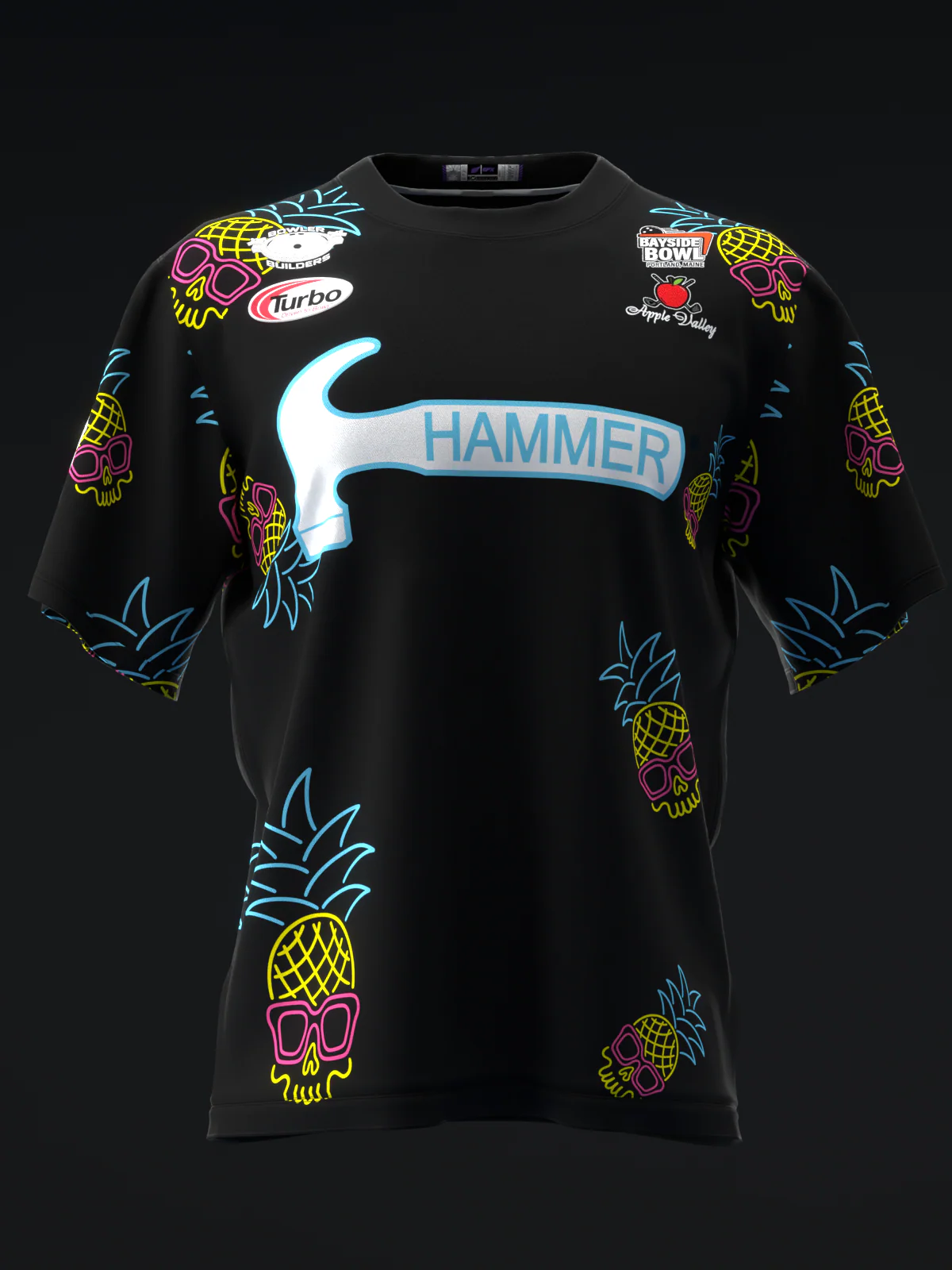 Mallory Clark 2025 - Pineapple Skulls - Bowling Jersey - Image 2