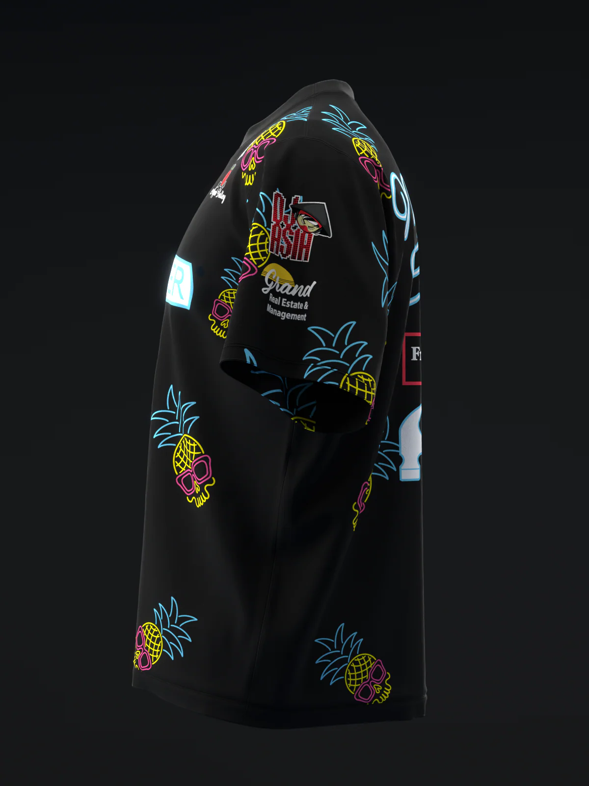 Mallory Clark 2025 - Pineapple Skulls - Bowling Jersey - Image 6