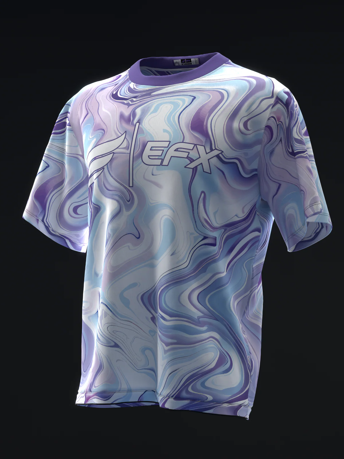 Marble - White Lavender - Bowling Jersey