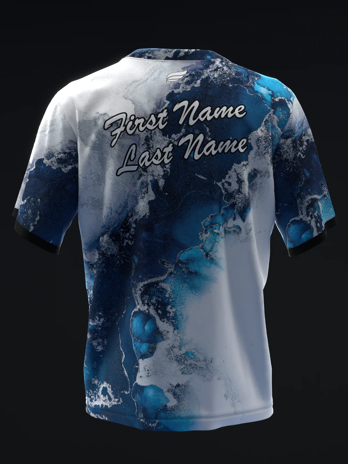 Marbliss - Blue - Bowling Jersey - Image 5