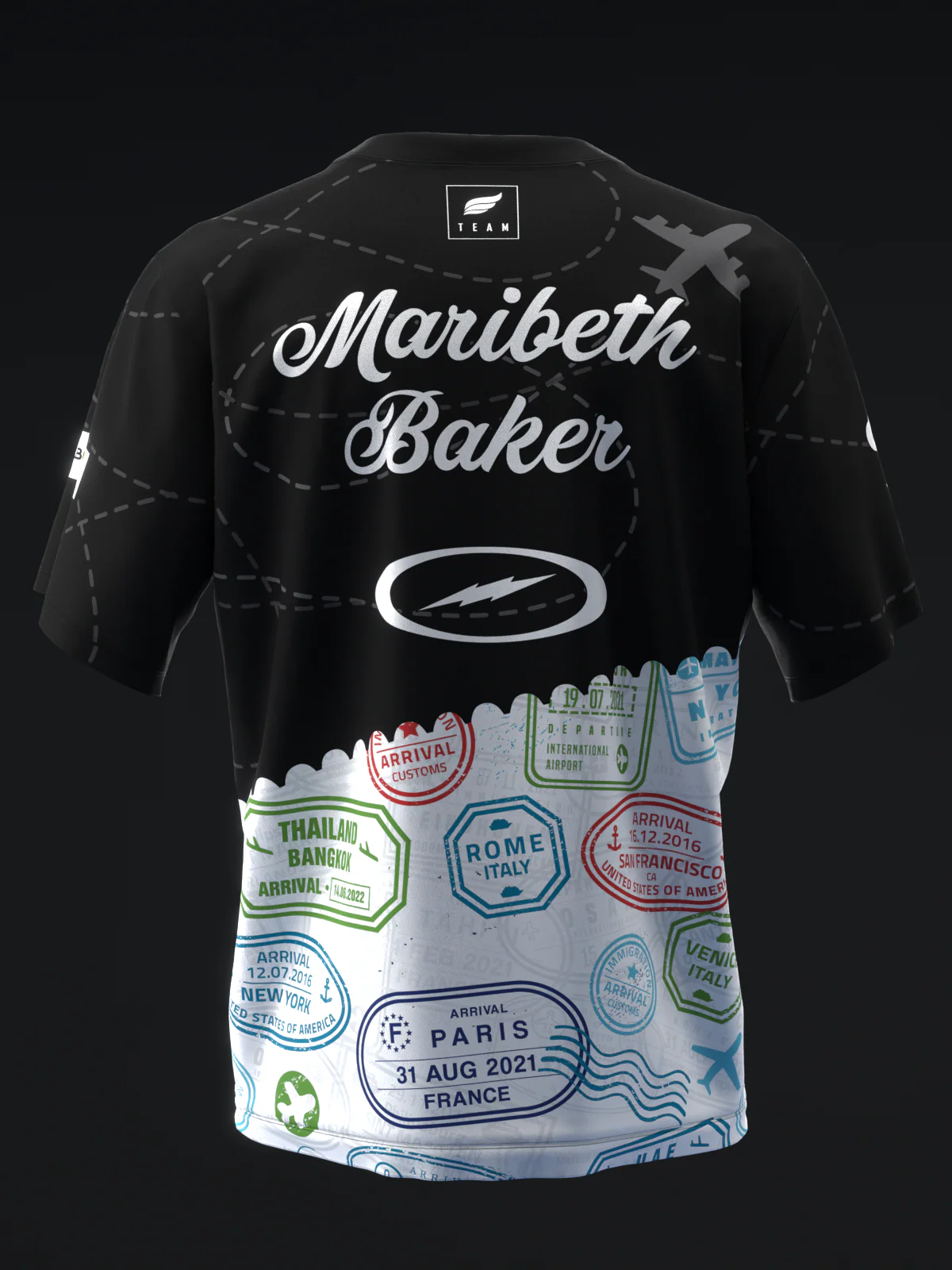 Maribeth Baker 2024 - Travel Tags - Bowling Jersey - Image 5