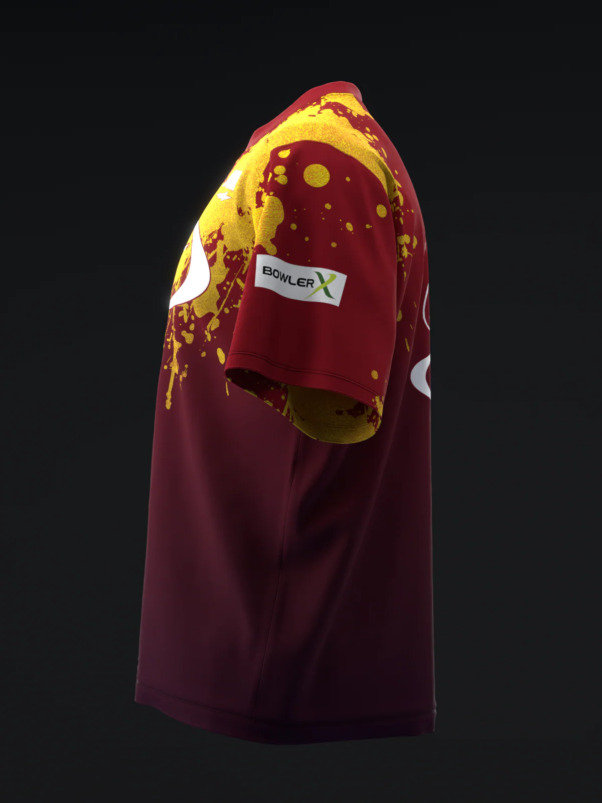 Maribeth Baker 2025 - Gold Wine Splatter - Bowling Jersey - Image 6