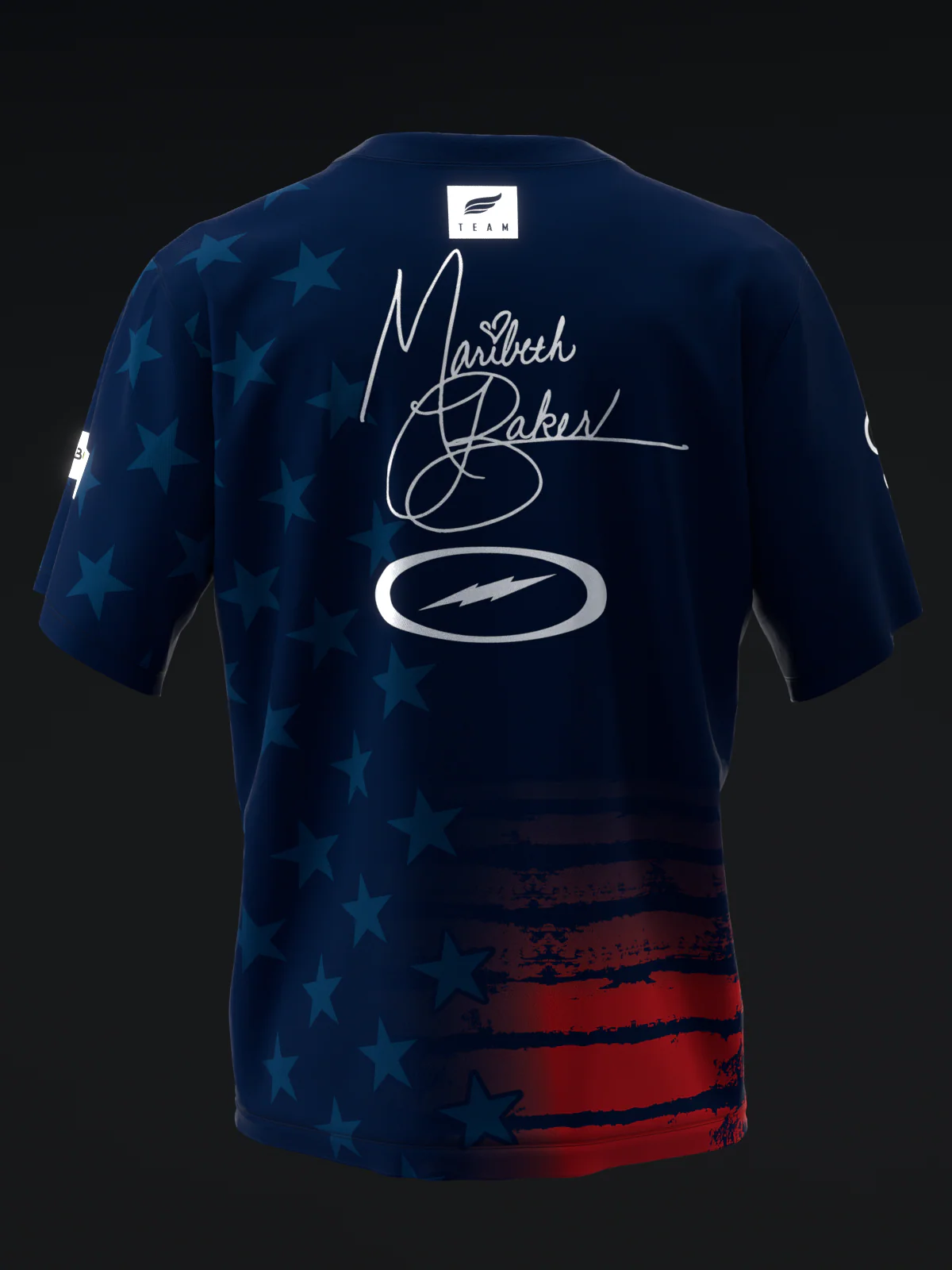 Maribeth Baker 2025 - Stars Stripes - Bowling Jersey - Image 5