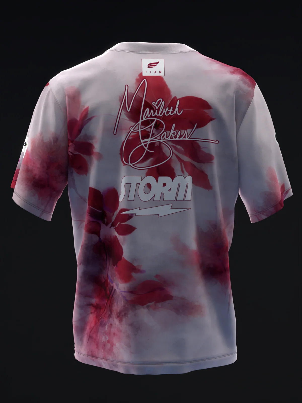 Maribeth Baker 2026 - Watercolor Floral - Bowling Jersey - Image 5
