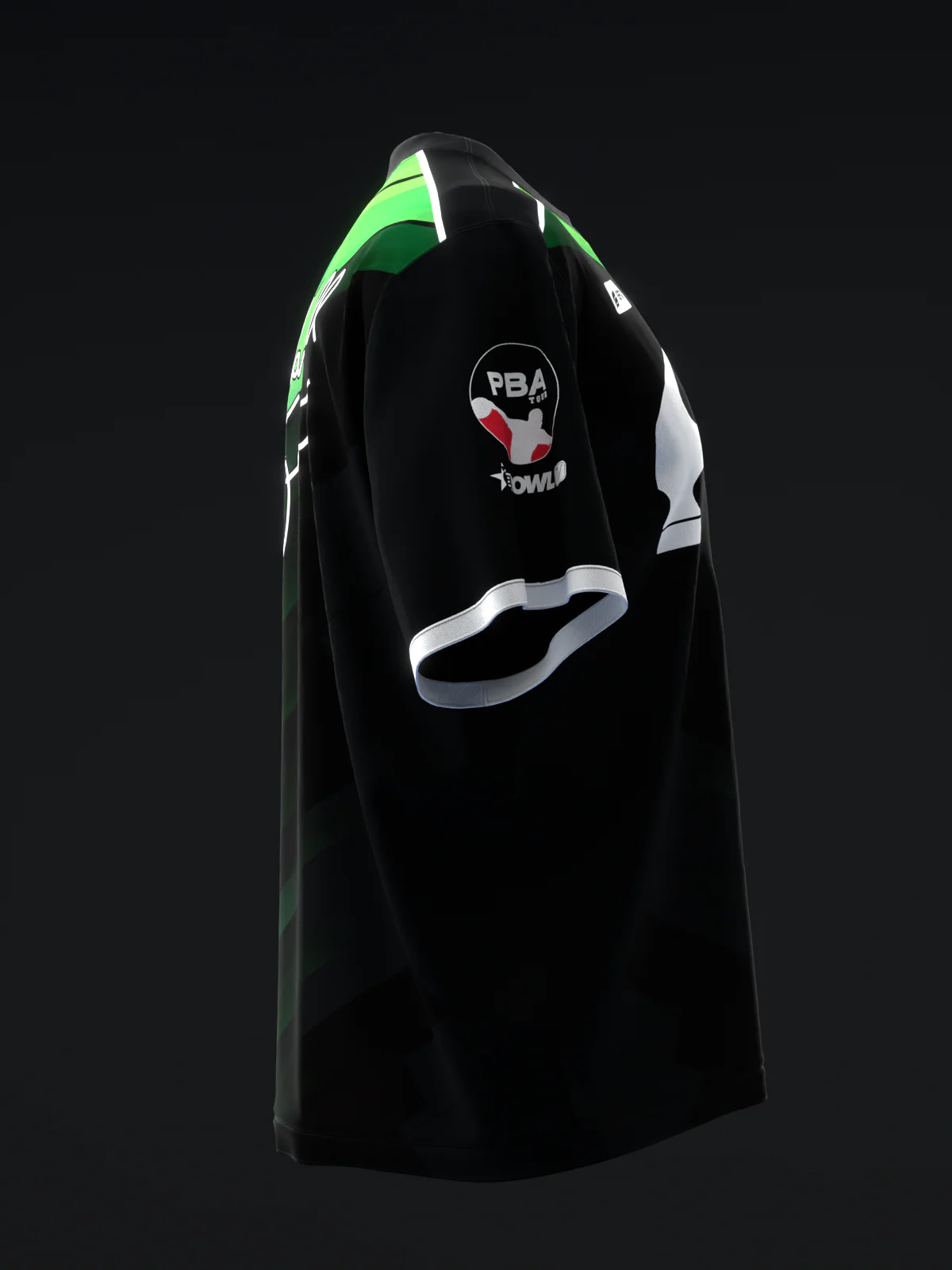 Marshall Kent 2023 - Abstract Grid Black Green - Bowling Jersey - Image 4