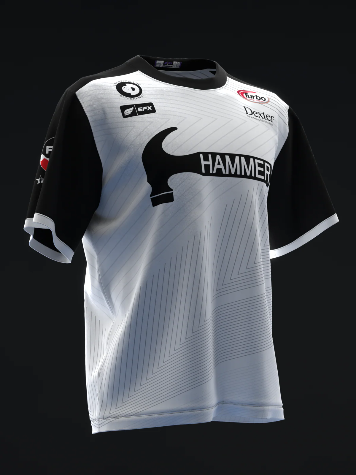 Marshall Kent 2024 - Clean Lines Black Silver - Bowling Jersey - Image 3