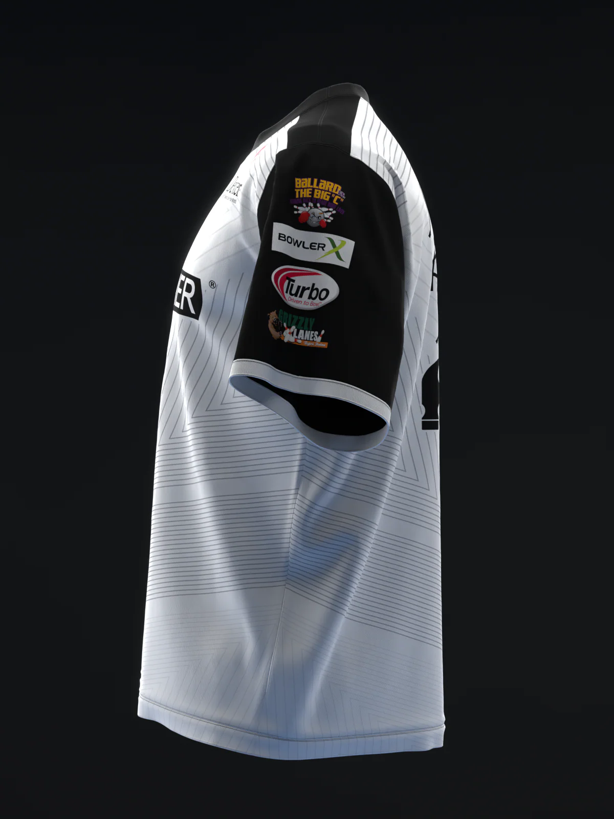 Marshall Kent 2024 - Clean Lines Black Silver - Bowling Jersey - Image 6