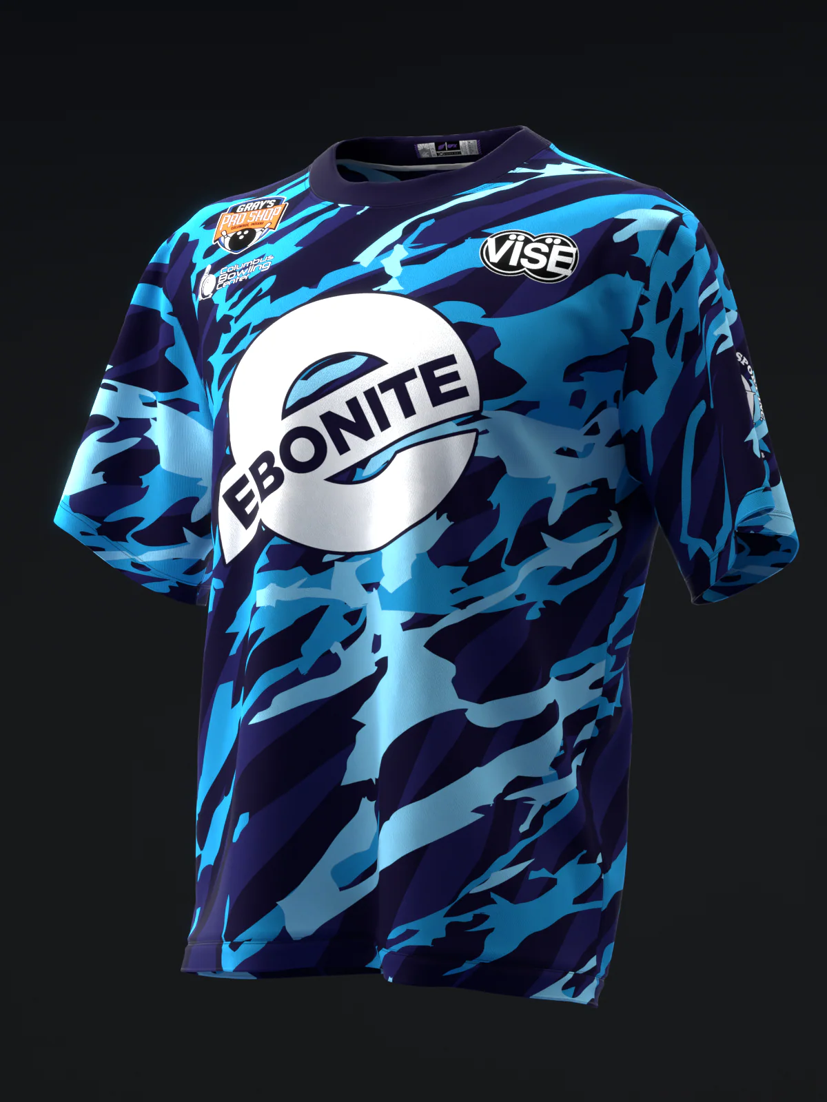 Matt Sanders 2025 - Elbram Purple Blue - Bowling Jersey