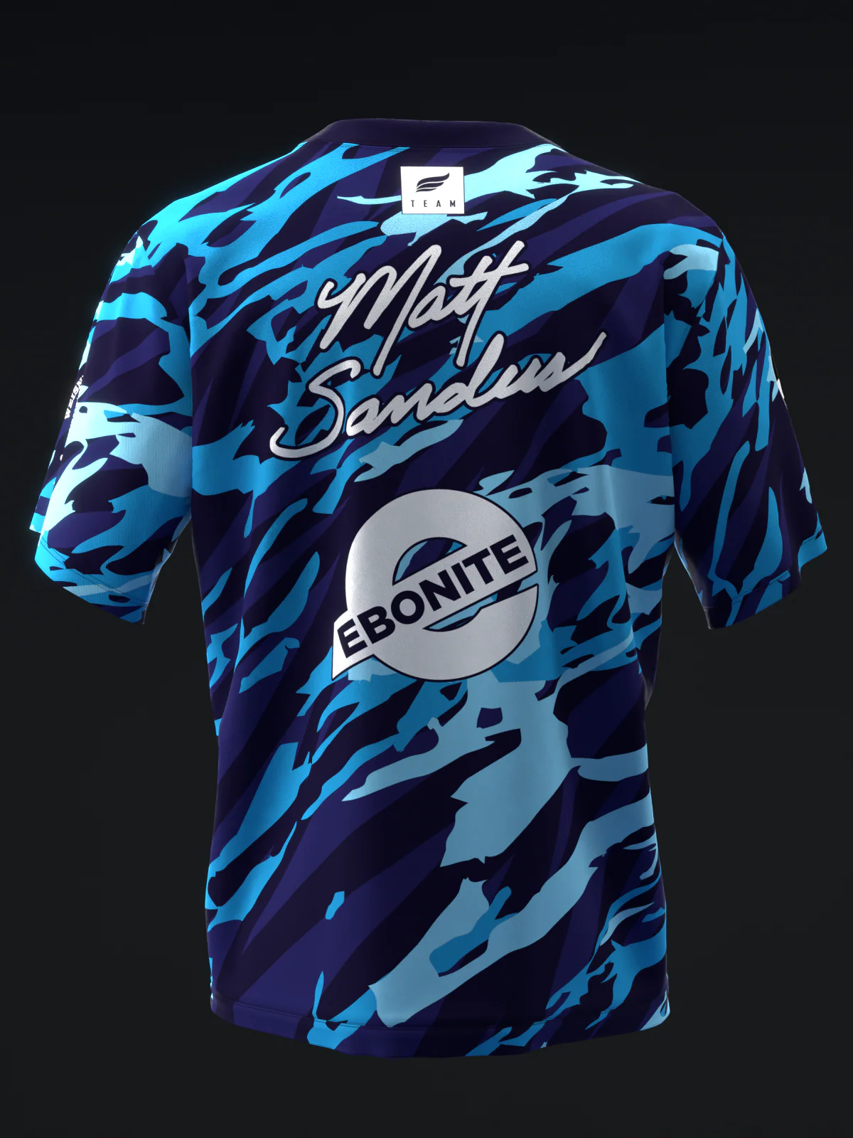 Matt Sanders 2025 - Elbram Purple Blue - Bowling Jersey - Image 5