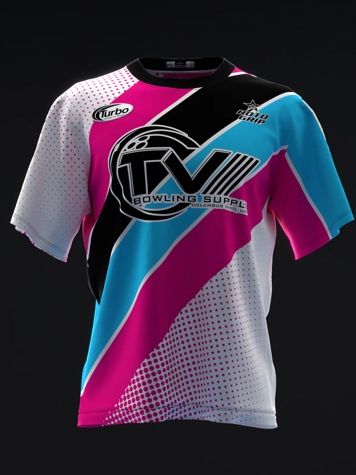 Michael Tang 2025 - Retro Stripes Mia - Bowling Jersey - Image 2