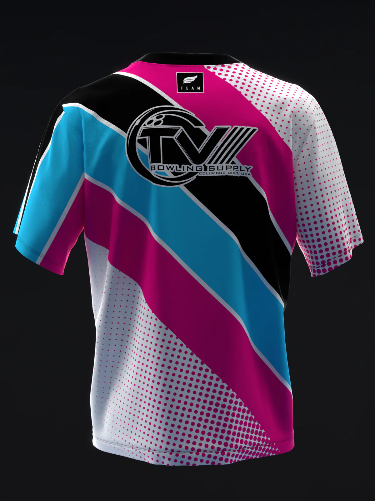 Michael Tang 2025 - Retro Stripes Mia - Bowling Jersey - Image 5