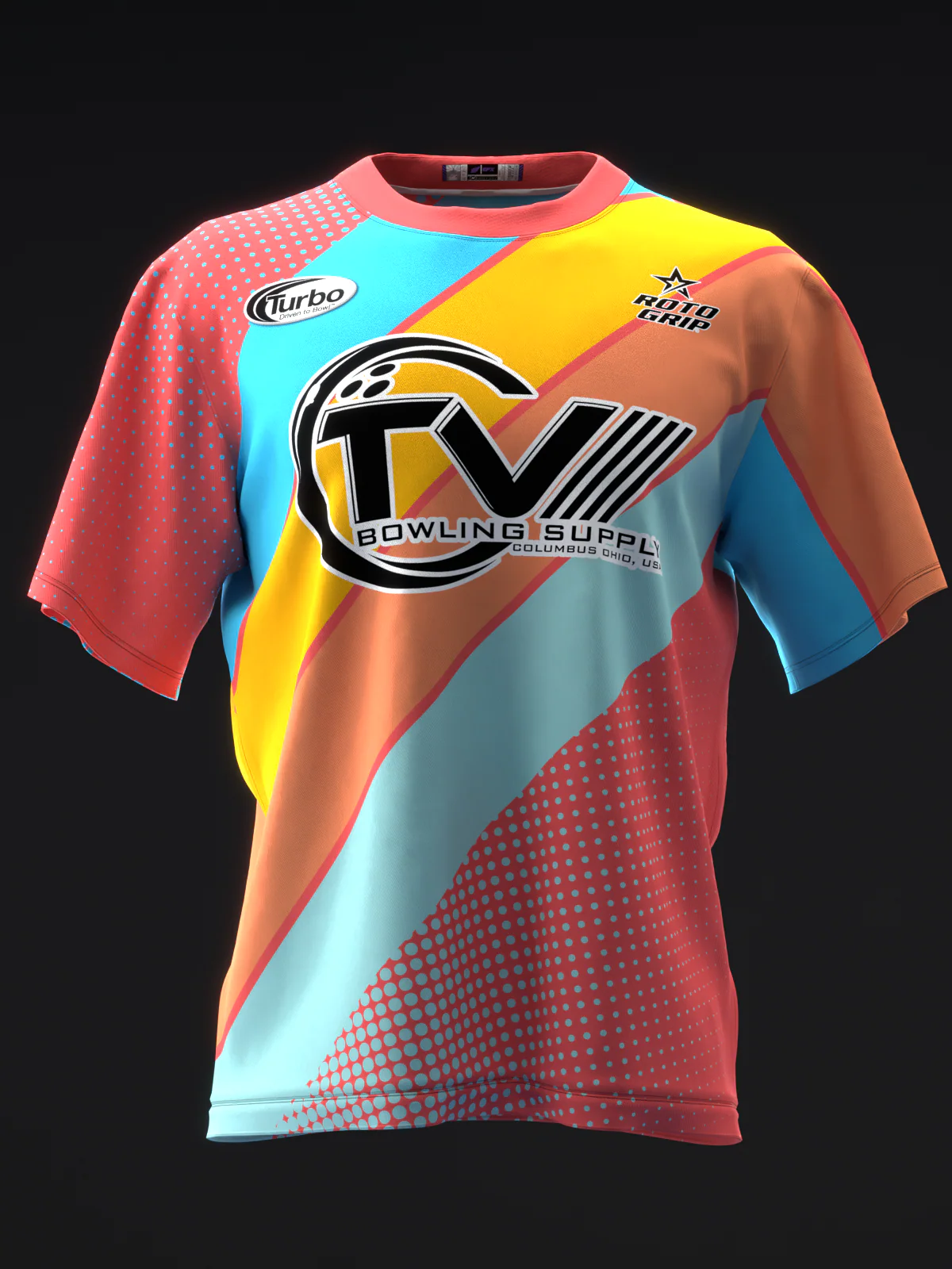Michael Tang 2025 - Retro Stripes Sum - Bowling Jersey - Image 2