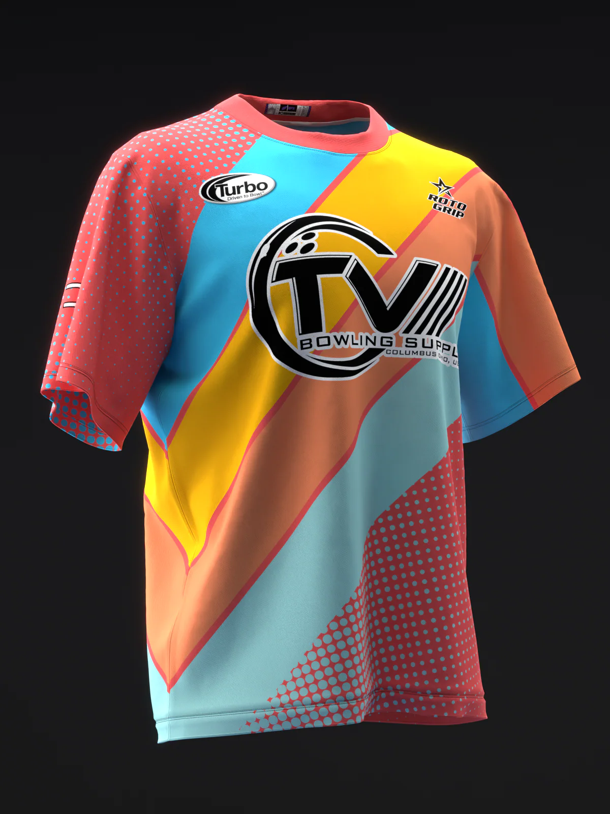 Michael Tang 2025 - Retro Stripes Sum - Bowling Jersey - Image 3