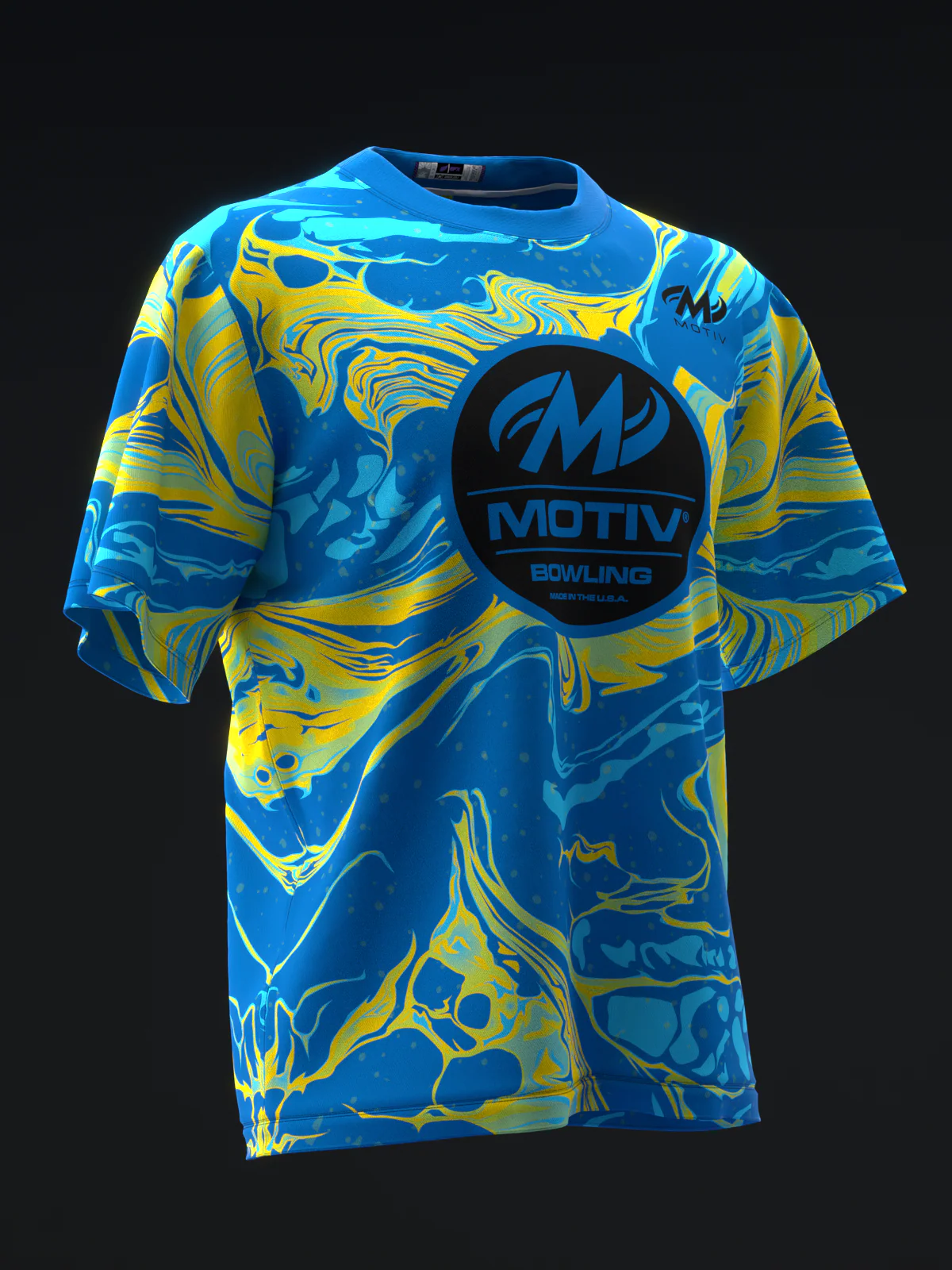 Motiv - Max Thrill Blue Yellow Pearl - Bowling Jersey - Image 3