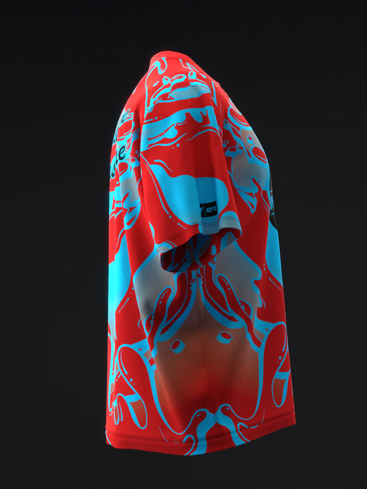 Motiv - Max Thrill Red Blue Solid - Bowling Jersey - Image 4