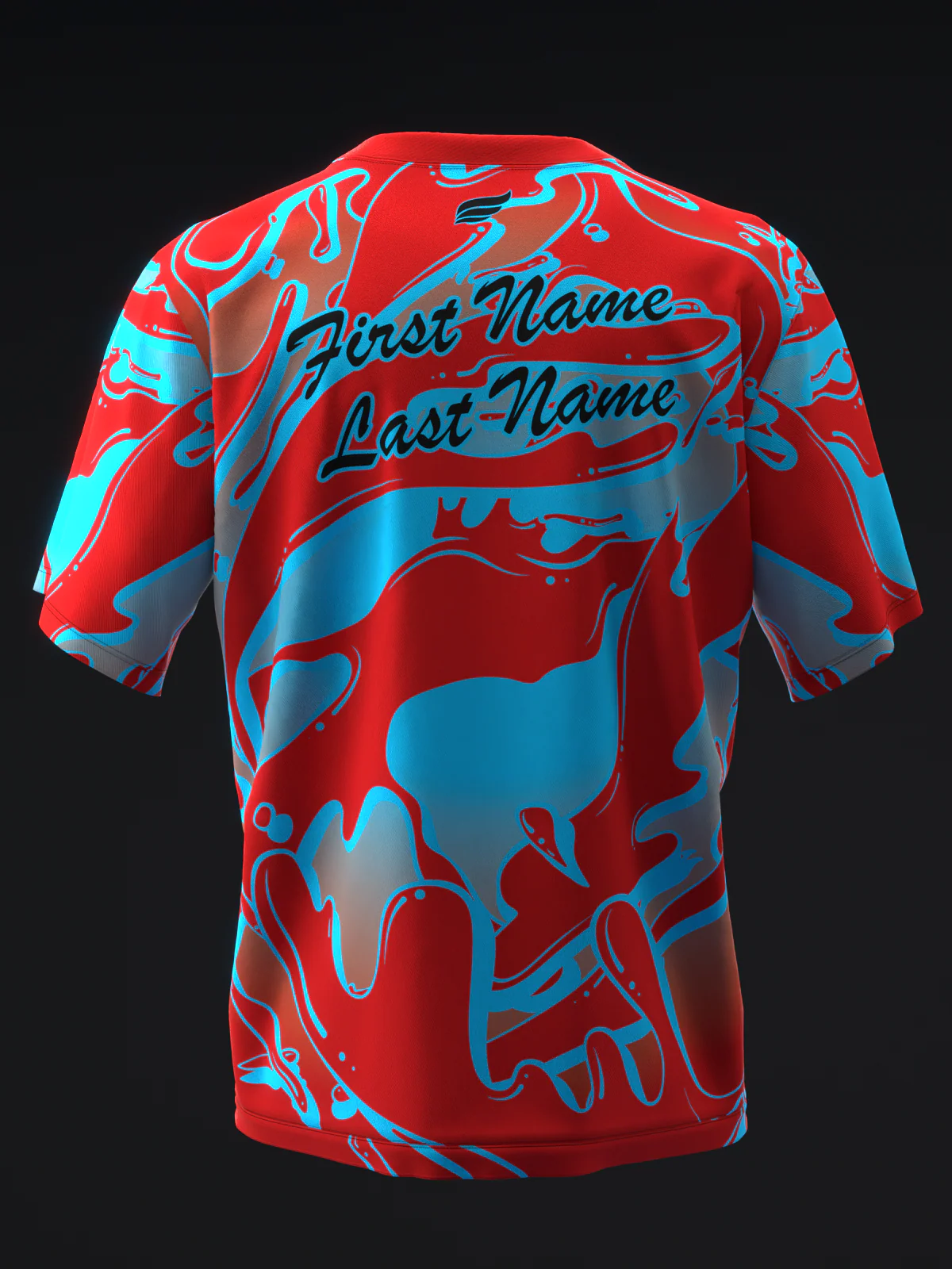 Motiv - Max Thrill Red Blue Solid - Bowling Jersey - Image 5