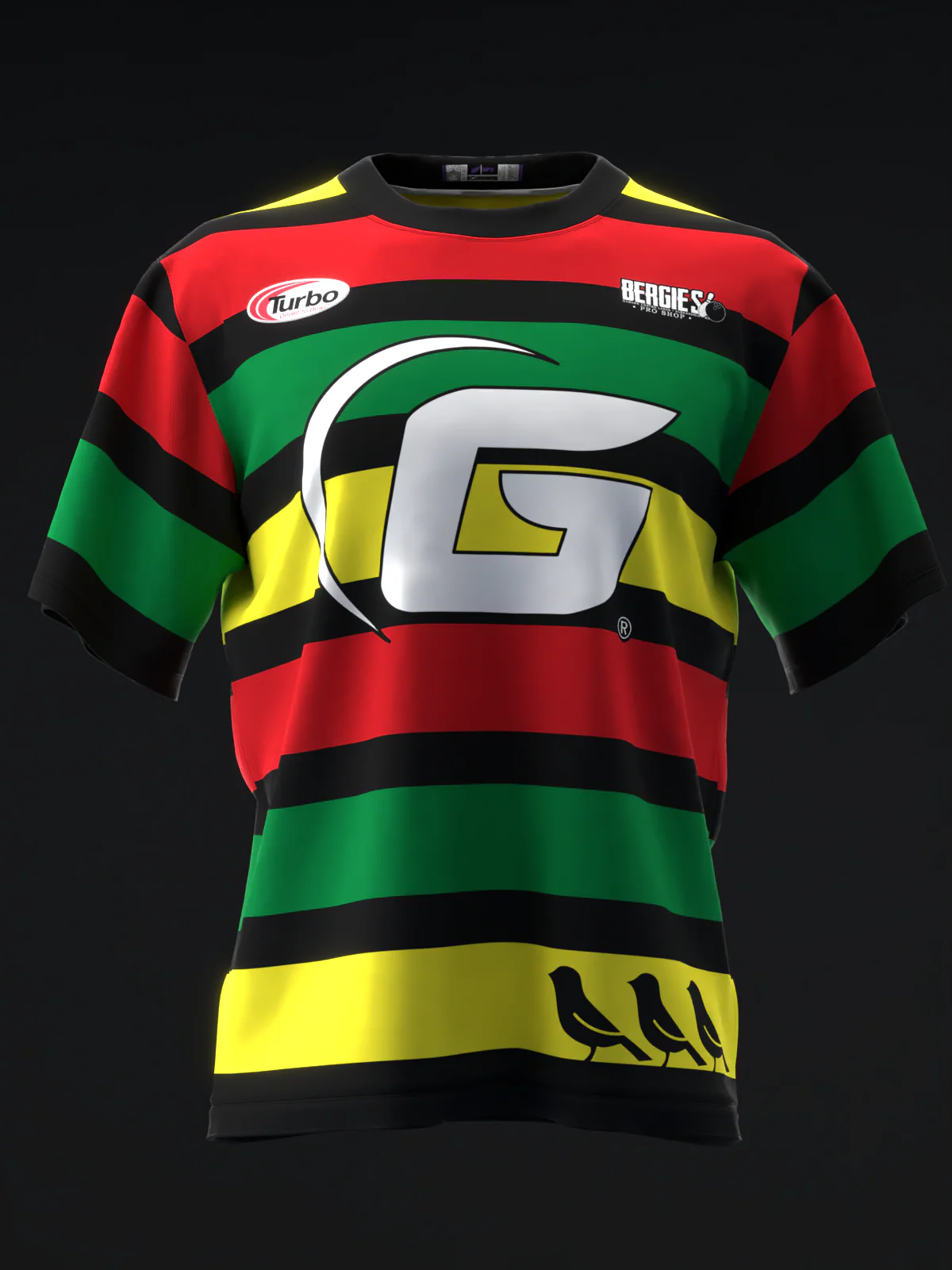 Nevin Brede 2026 - Rasta Birds - Bowling Jersey - Image 2