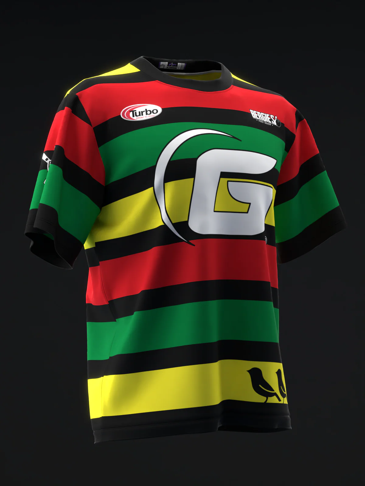 Nevin Brede 2026 - Rasta Birds - Bowling Jersey - Image 3
