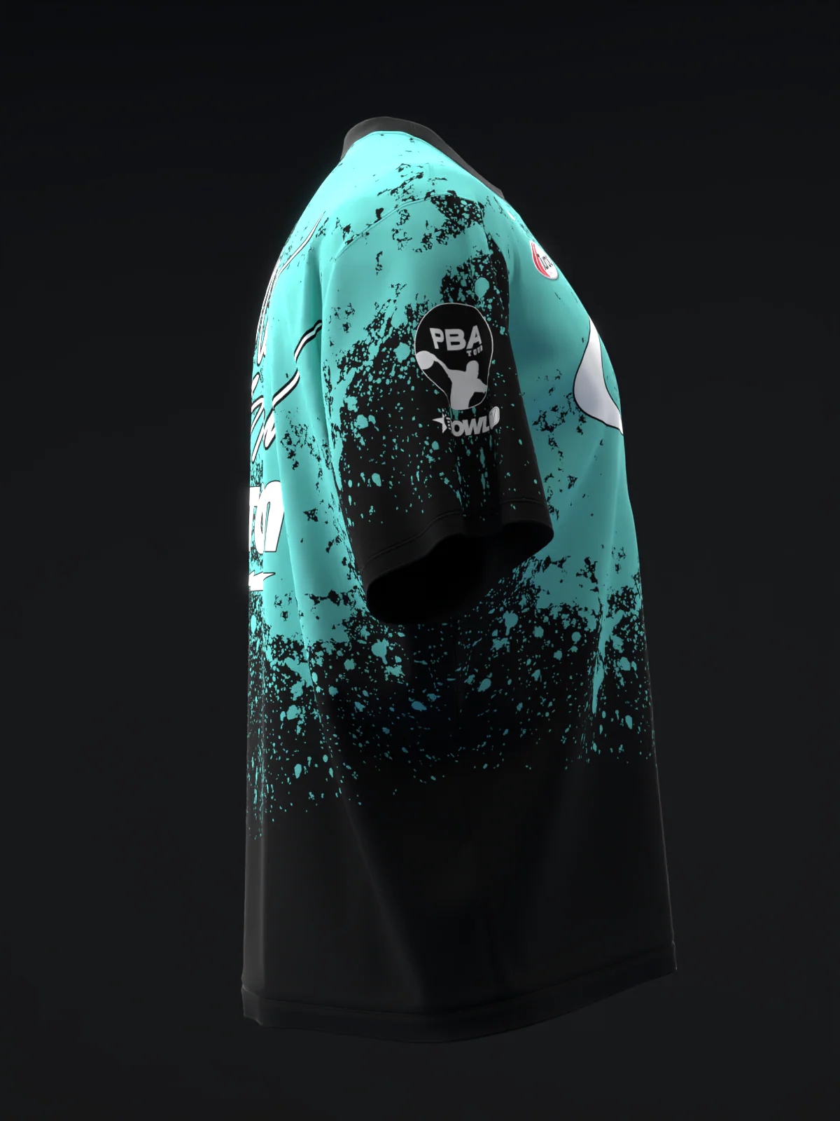 Nick Brown 2026 - Splatter Teal - Bowling Jersey - Image 4
