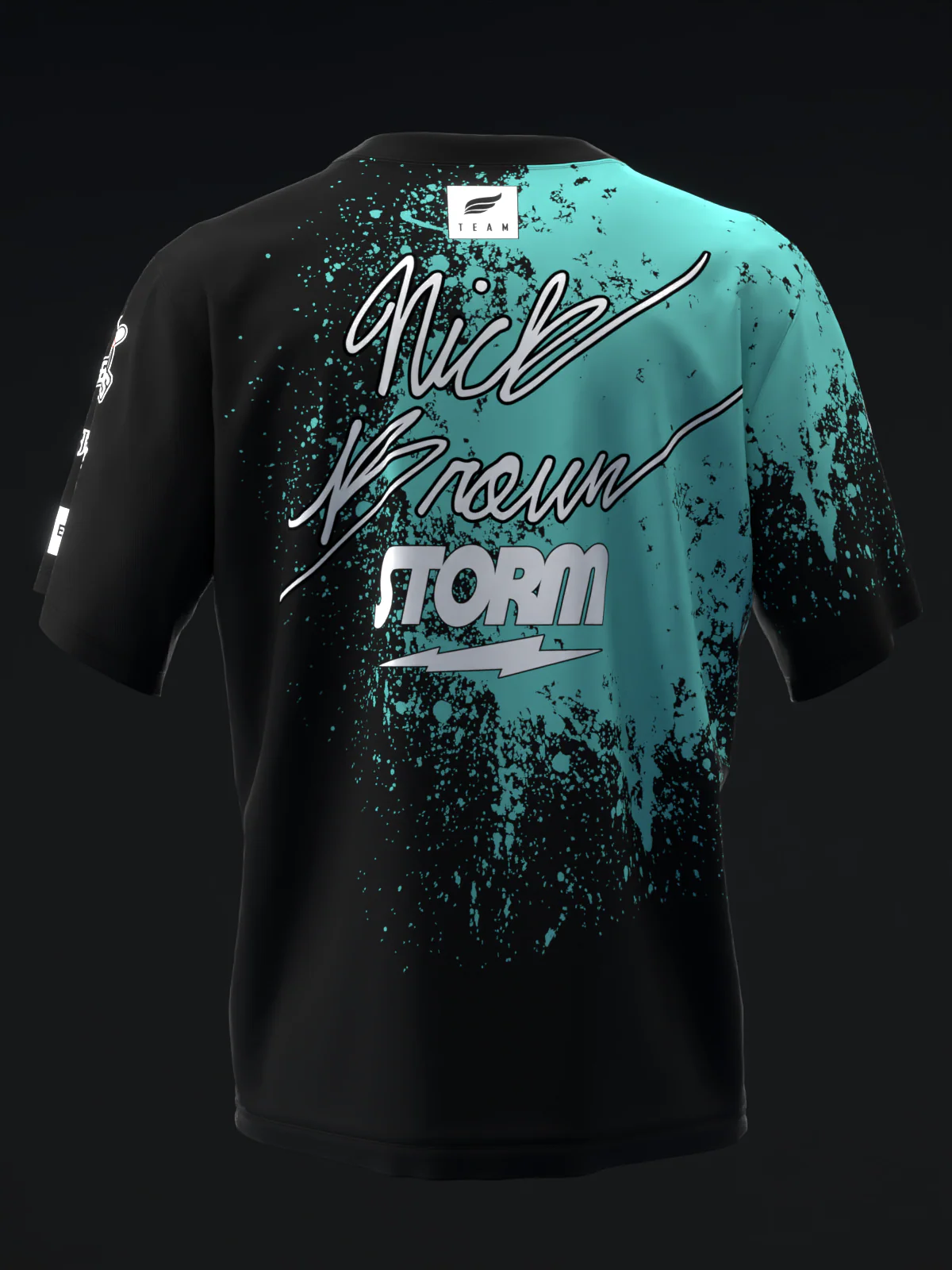 Nick Brown 2026 - Splatter Teal - Bowling Jersey - Image 5