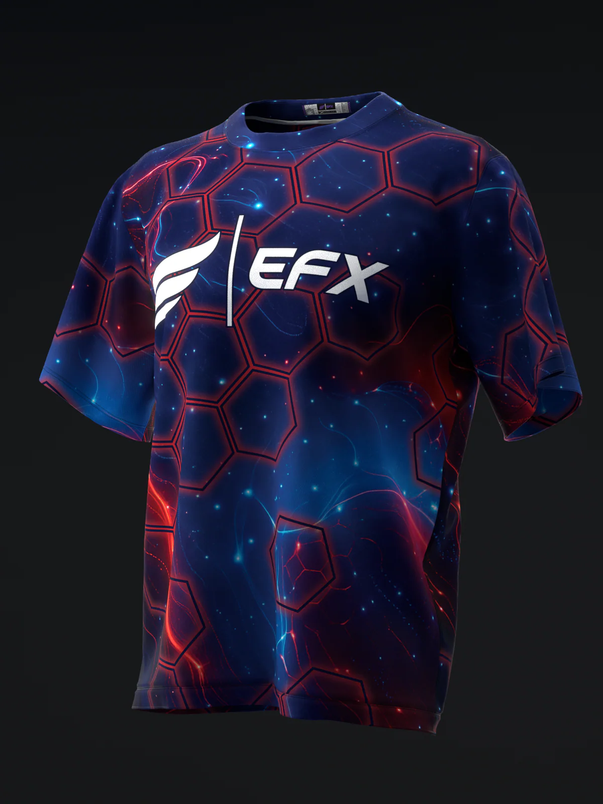Nova Cyber - Blue Red - Bowling Jersey