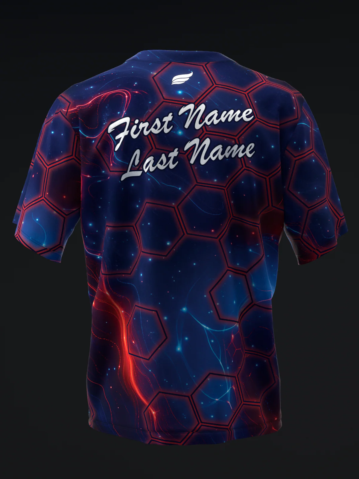 Nova Cyber - Blue Red - Bowling Jersey - Image 5