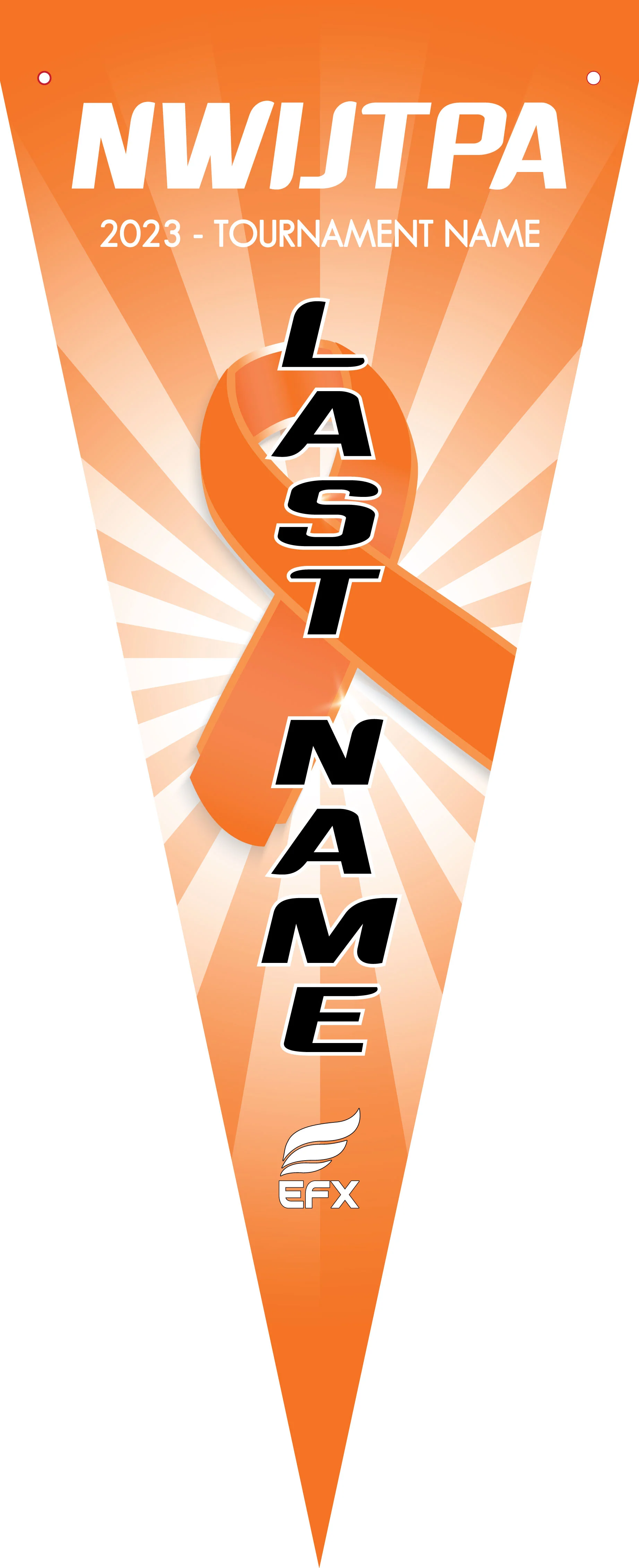 NWIJTPA - Ribbon - Bowling Pennant - Image 3